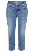 Naomi Olymponesize Jeans Capri | Capri Mellanblå