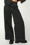Hnoble Drapy Pant Ankle | Ankel Svart