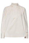 Hattie Ls Blus | Ecru