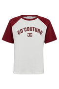 Edge Block T-shirt 33169 | Av Burgundy