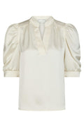 Roella Heavy Sateen Blus | Pärla