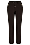 Henne Zip Pants | Coffee Bean
