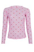 Annie Mesh Blus | Rosa Hjärta