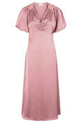 Illana Heavy Sateen Klänning | Aftonros