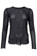 Alexis T-shirt med stenar | Svart