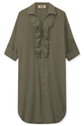 Jelena Voile Klänning | Dusty Olive