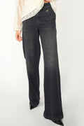 Candia Peach Jeans Långa | Långa Svarta