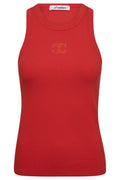 Sahara Broderad Linne 33151 | Röd
