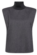 Ida Stripe Top 35226 | Mellangrå