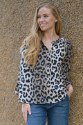 Sonna Blus 3/4 | Leopard