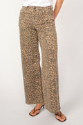 Dara Leo Byxor Regular | Regular Leopardmönster