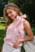 Veda Randig Topp | Rosa