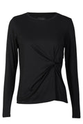 Alma Ls Twist T-shirt | Svart