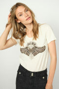Nadine O-Ss Deco T-shirt | Ecru