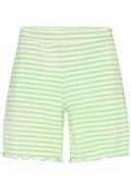 Natalia Shorts | Limegrön Creme Randig