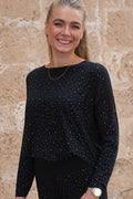 Alma Ls Topp | Svart Simili