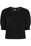 Coralie Rib Stickad Mönstrad 32135 | Svart