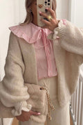 Volangstickad | Beige