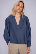 Yen Denimblus | Mörkblå