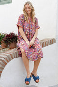 Luna S/S Kaftan Tunika | Royal Berry