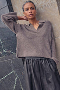 Thora Aidy Polo Stickad | Falcon