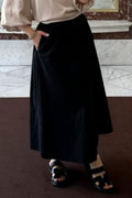 Yara Poplin Kjol | Svart