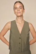 Lua Edena Väst | Dusty Olive