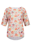 Alma T-shirt | Krämig persikoblomma