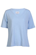 Ulla Ss V-ringad T-shirt | Babyblå