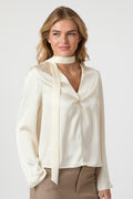 Susanna Heavy Sateen Blus | Pärla