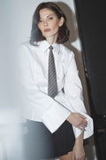 Sanna Pearl Cuff Skjorta 35759 | Vit