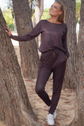 Alma Pants (Fleece) | Mörk Choklad