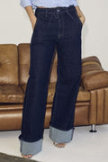 Hubby Reverse Ankle Jeans 31290 | Mörk Denim