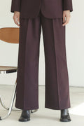 Almira Pleat Pant 31623 | Plommon