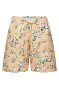 Alma Shorts | Gulgrön Blomma