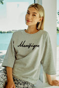 Kassy Pullover 205723 | Ljusgrå Melange Svart