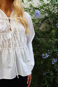 Jane Ls Knytblus | Vit