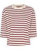 Brooklyn T-shirt | Beige Bordeaux