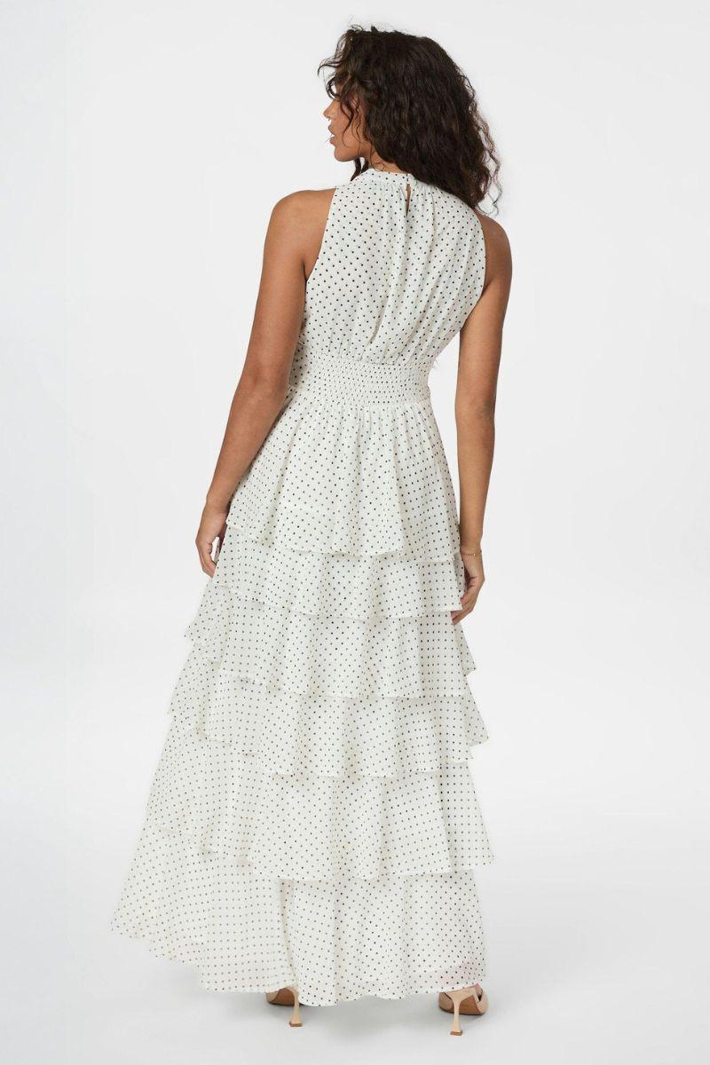 Marli Dot Dress | White | Kjole fra Neo Noir