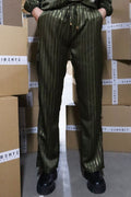 Silja Byxor | Arméguld Pinstripe