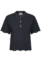 Soko Wave Knit Tee | Midnight Blue | Strik fra Neo Noir