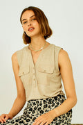 Lavina Topp 205756 | Helt enkelt Taupe