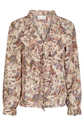 Ivey Art Paisely Blus | Kräm