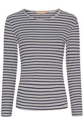 Christel T-shirt | Marinblå Kräm