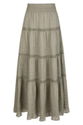 Felicia S Voile Kjol 161872 | Rökgrön
