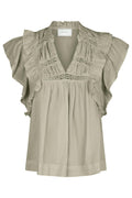 Jayla S Voile Top 159881 | Rökgrön