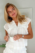 Jayla S Voile Topp | Vit