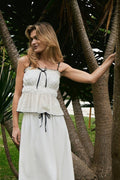 Emberly Crepe Topp | Creme