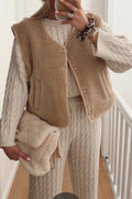 Teddyväst | Beige