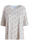 Alma Tshirt | Ivory Cobolt Shell